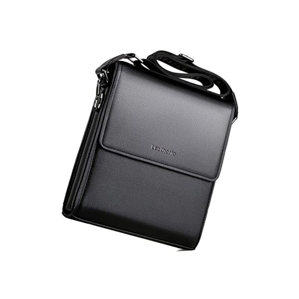 Stylish Mens Crossbody Bag Leather Messenger Shoulder Bag